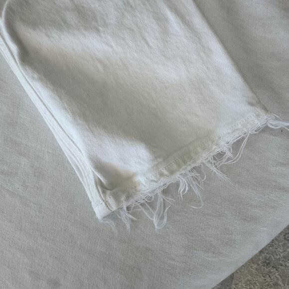 AGOLDE Riley Long High-Rise Straight Jeans sour cream‎ white 28 - Picture 9 of 12